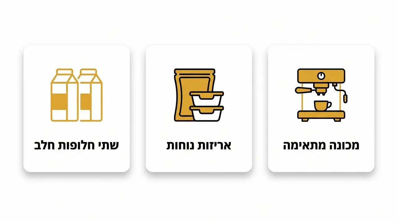 פינת קפה משרדית עם מכונת קפה מקצועית